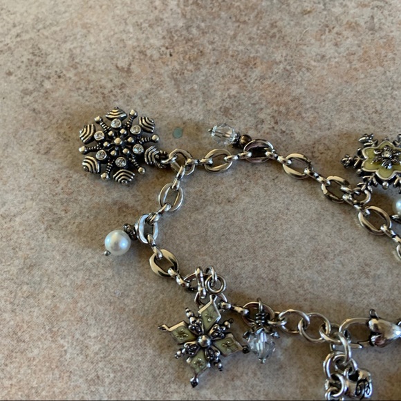 Brighton Snowflake Bracelet with Pearls - Picture 4 of 5
